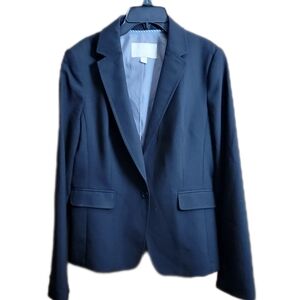 BANANA REPUBLIC womens wool blazer black jacket size 10